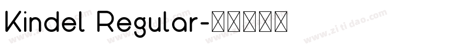 Kindel Regular字体转换